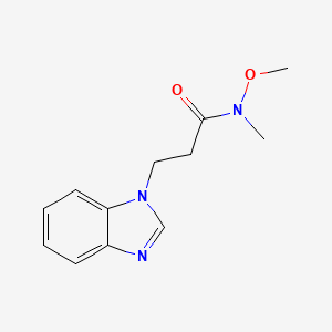 3-(1H-benzo[d]imidazol-1-yl)-N-methoxy-N-methylpropanamide