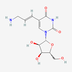 5-[(E)-3-aminoprop-1-enyl]-1-[(2R,3R,4S,5R)-3,4-dihydroxy-5-(hydroxymethyl)oxolan-2-yl]pyrimidine-2,4-dione