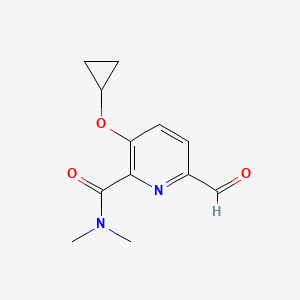 3-Cyclopropoxy-6-formyl-N,N-dimethylpicolinamide