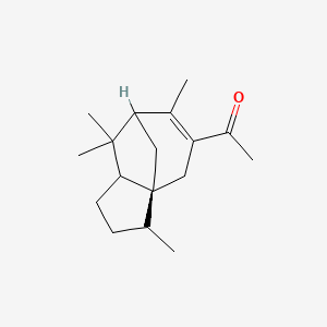 1-[(1R)-2,6,6,8-tetramethyl-9-tricyclo[5.3.1.01,5]undec-8-enyl]ethanone