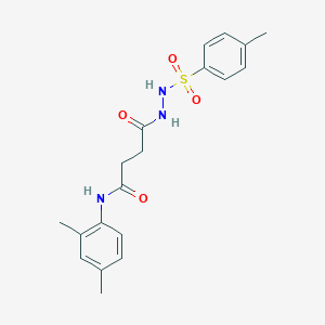 N-(2,4-dimethylphenyl)-4-{2-[(4-methylphenyl)sulfonyl]hydrazinyl}-4-oxobutanamide