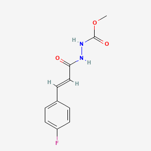 (E)-methyl 2-(3-(4-fluorophenyl)acryloyl)hydrazinecarboxylate