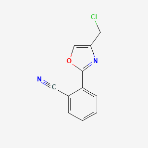 2-[4-(Chloromethyl)-2-oxazolyl]benzonitrile