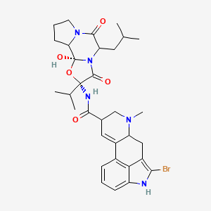 5-bromo-N-[(2S,4R)-2-hydroxy-7-(2-methylpropyl)-5,8-dioxo-4-propan-2-yl-3-oxa-6,9-diazatricyclo[7.3.0.02,6]dodecan-4-yl]-7-methyl-6,6a,8,9-tetrahydro-4H-indolo[4,3-fg]quinoline-9-carboxamide