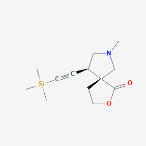 (5R,9S)-7-methyl-9-(2-trimethylsilylethynyl)-2-oxa-7-azaspiro[4.4]nonan-1-one