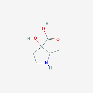 3-Pyrrolidinecarboxylic acid, 3-hydroxy-2-methyl-