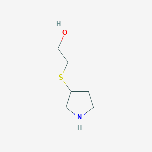 2-(Pyrrolidin-3-ylsulfanyl)ethan-1-ol