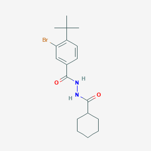 3-bromo-4-tert-butyl-N'-(cyclohexylcarbonyl)benzohydrazide