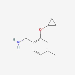 (2-Cyclopropoxy-4-methylphenyl)methanamine