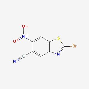 5-Benzothiazolecarbonitrile, 2-bromo-6-nitro-