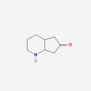 molecular formula C8H13NO B15510325 hexahydro-1H-cyclopenta[b]pyridin-6(2H)-one 