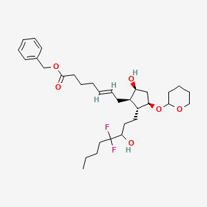 (E)-benzyl 7-((1R,2R,3R,5S)-2-(4,4-difluoro-3-hydroxyoctyl)-5-hydroxy-3-((tetrahydro-2H-pyran-2-yl)oxy)cyclopentyl)hept-5-enoate