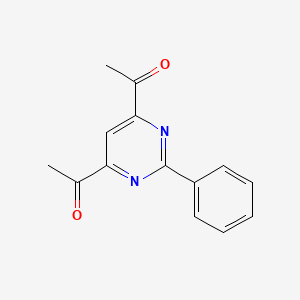 1,1'-(2-Phenylpyrimidine-4,6-diyl)bis(ethan-1-one)