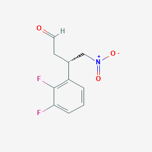 Benzenepropanal, 2,3-difluoro--(nitromethyl)-, (S)-