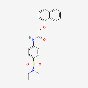 N-[4-(diethylsulfamoyl)phenyl]-2-(naphthalen-1-yloxy)acetamide