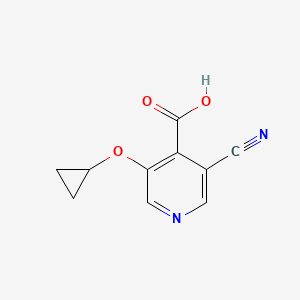 3-Cyano-5-cyclopropoxyisonicotinic acid