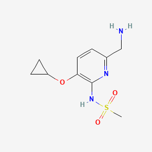 N-(6-(Aminomethyl)-3-cyclopropoxypyridin-2-YL)methanesulfonamide