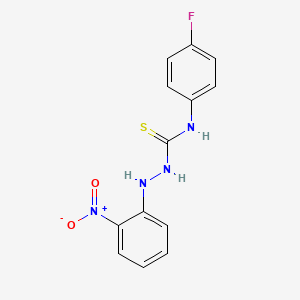 N-(4-fluorophenyl)-2-(2-nitrophenyl)hydrazinecarbothioamide