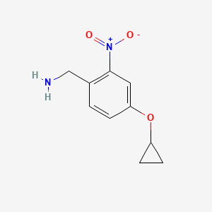 (4-Cyclopropoxy-2-nitrophenyl)methanamine