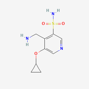 4-(Aminomethyl)-5-cyclopropoxypyridine-3-sulfonamide