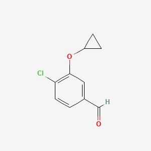 4-Chloro-3-cyclopropoxybenzaldehyde