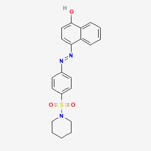 4-{(E)-[4-(piperidin-1-ylsulfonyl)phenyl]diazenyl}naphthalen-1-ol