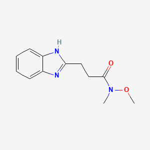 3-(1H-benzo[d]imidazol-2-yl)-N-methoxy-N-methylpropanamide