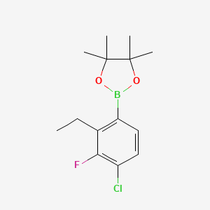 2-(4-Chloro-2-ethyl-3-fluorophenyl)-4,4,5,5-tetramethyl-1,3,2-dioxaborolane