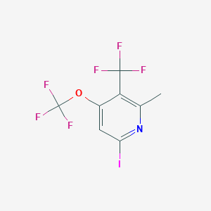 6-Iodo-2-methyl-4-(trifluoromethoxy)-3-(trifluoromethyl)pyridine