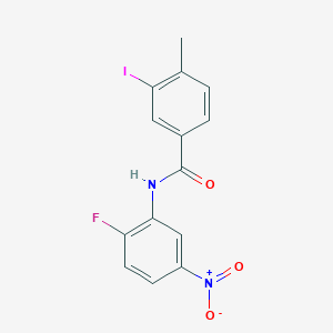 N-(2-fluoro-5-nitrophenyl)-3-iodo-4-methylbenzamide