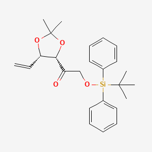 2-(tert-butyldiphenylsilyloxy)-1-((4S,5S)-2,2-dimethyl-5-vinyl-1,3-dioxolan-4-yl)ethanone