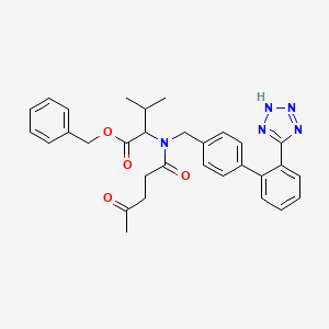 molecular formula C31H33N5O4 B15510621 benzyl 3-methyl-2-[4-oxopentanoyl-[[4-[2-(2H-tetrazol-5-yl)phenyl]phenyl]methyl]amino]butanoate 