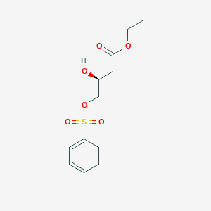 molecular formula C13H18O6S B15510627 Butanoic acid, 3-hydroxy-4-[[(4-methylphenyl)sulfonyl]oxy]-, ethyl ester, (S)-(9CI) 