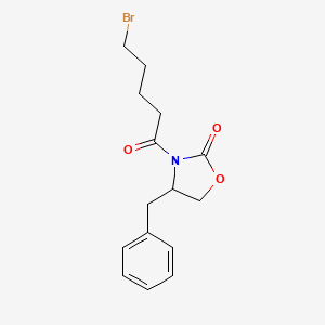 molecular formula C15H18BrNO3 B15510804 4-Benzyl-3-(5-bromopentanoyl)-1,3-oxazolidin-2-one 