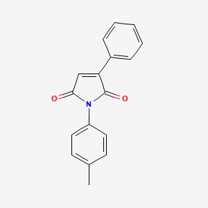 molecular formula C17H13NO2 B15510933 Maleimide, 2-phenyl-N-p-tolyl- CAS No. 16213-44-8