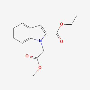 molecular formula C14H15NO4 B15511131 ethyl 1-(2-methoxy-2-oxoethyl)-1H-indole-2-carboxylate 