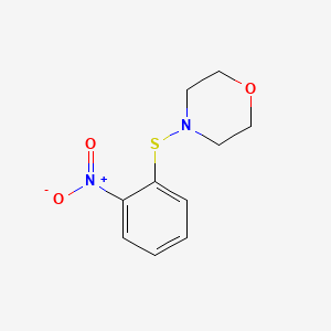 molecular formula C10H12N2O3S B15511218 Morpholine, 4-[(2-nitrophenyl)thio]- CAS No. 7257-62-7