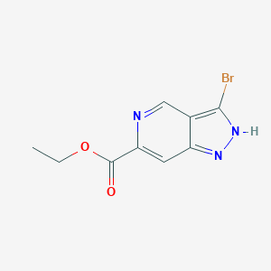 molecular formula C9H8BrN3O2 B15511373 ethyl 3-bromo-1H-pyrazolo[4,3-c]pyridine-6-carboxylate 