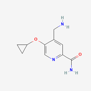 4-(Aminomethyl)-5-cyclopropoxypicolinamide