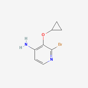 2-Bromo-3-cyclopropoxypyridin-4-amine