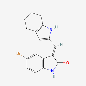 (3E)-5-bromo-3-(4,5,6,7-tetrahydro-1H-indol-2-ylmethylidene)-1H-indol-2-one