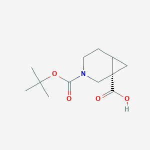 (1S)-3-[(2-methylpropan-2-yl)oxycarbonyl]-3-azabicyclo[4.1.0]heptane-1-carboxylic acid