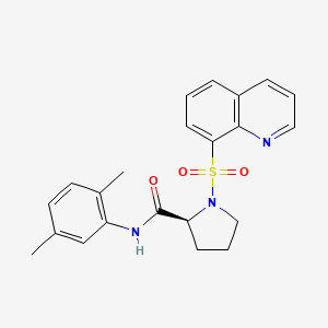 (S)-N-(2,5-dimethylphenyl)-1-(quinolin-8-ylsulfonyl)pyrrolidine-2-carboxamide