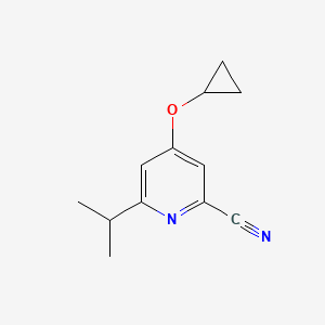 4-Cyclopropoxy-6-isopropylpicolinonitrile