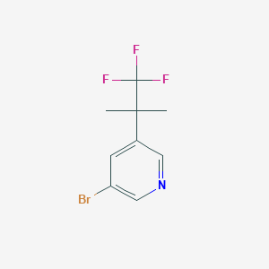 3-Bromo-5-(1,1,1-trifluoro-2-methylpropan-2-yl)pyridine