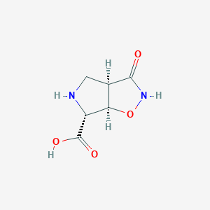 (-)-3-Hydroxy-4,5,6,6a-tetrahydro-3aH-pyrrolo[3,4-d]isoxazole-6-carboxylic acid