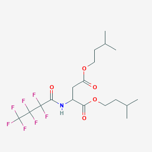 Diisopentyl 2-[(2,2,3,3,4,4,4-heptafluorobutanoyl)amino]succinate