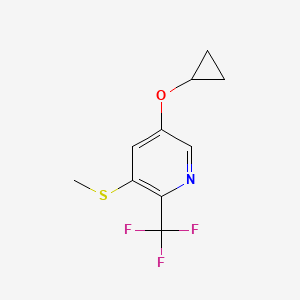 5-Cyclopropoxy-3-(methylthio)-2-(trifluoromethyl)pyridine