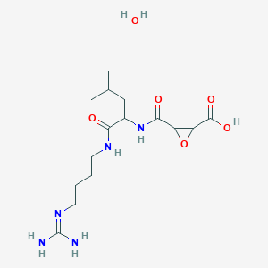 molecular formula C15H29N5O6 B15511887 L-trans-Epoxysuccinyl-Leu-4-guanidinobutylamide 