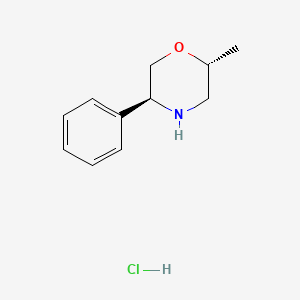 molecular formula C11H16ClNO B15512397 Rel-(2R,5S)-2-methyl-5-phenylmorpholine hydrochloride 